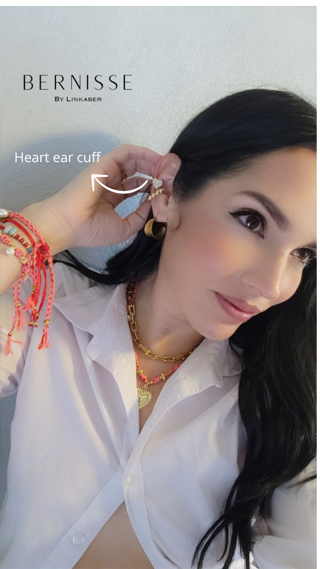 Heart ear cuff