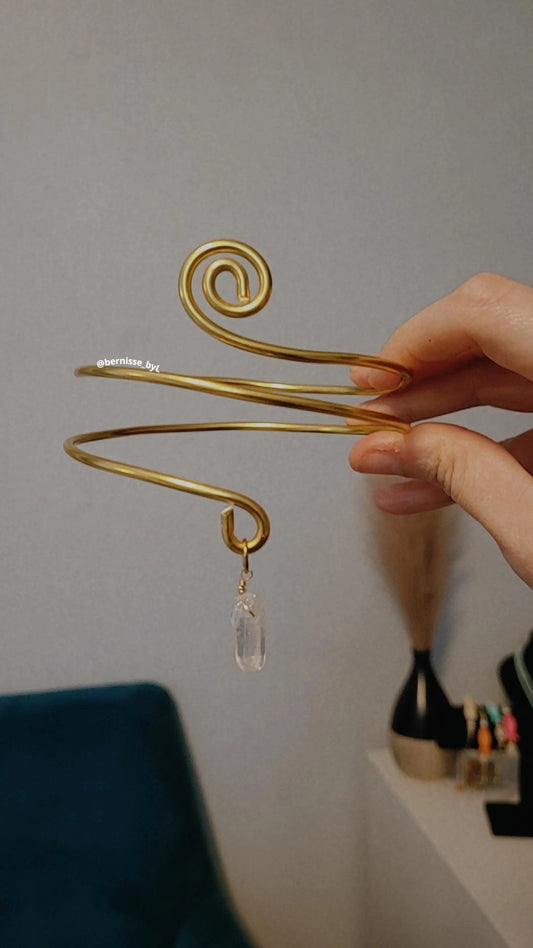 Crystal arm cuff