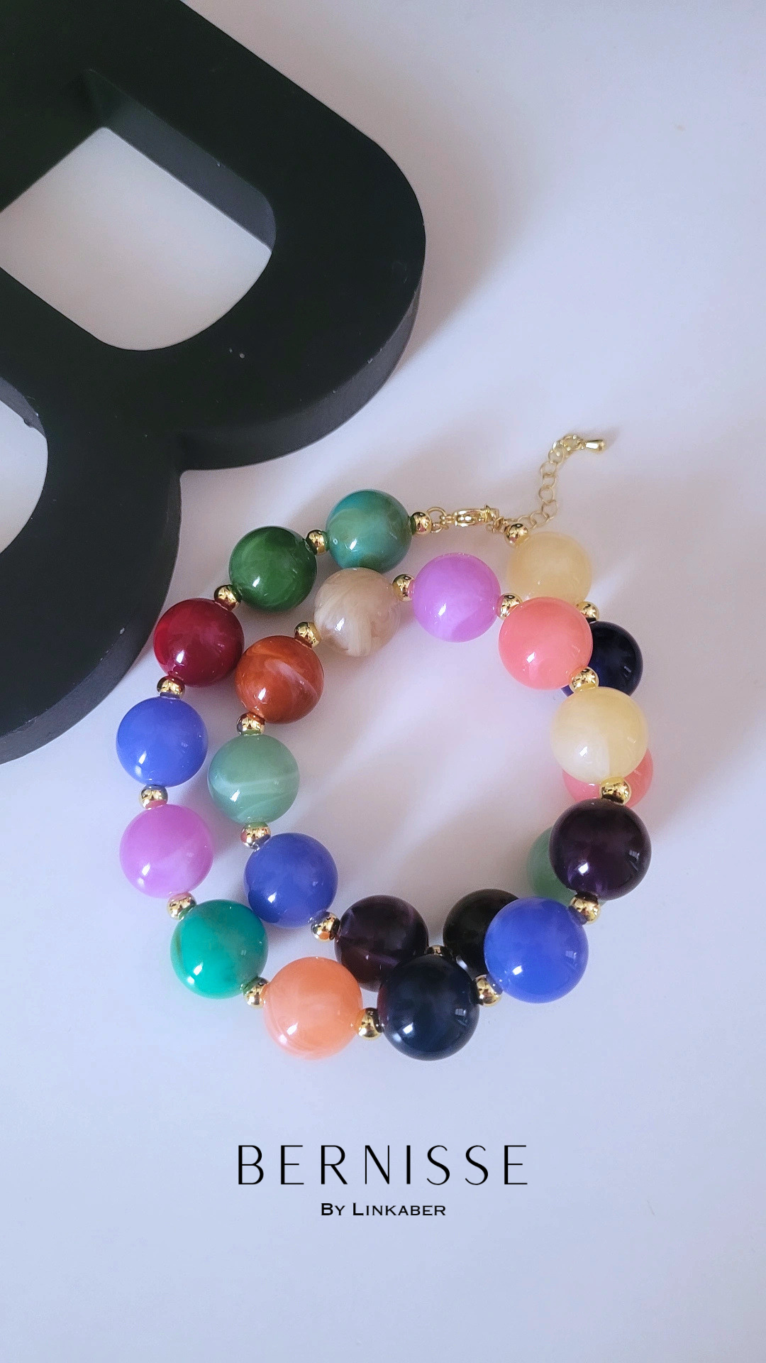 Bubble necklace multicolor