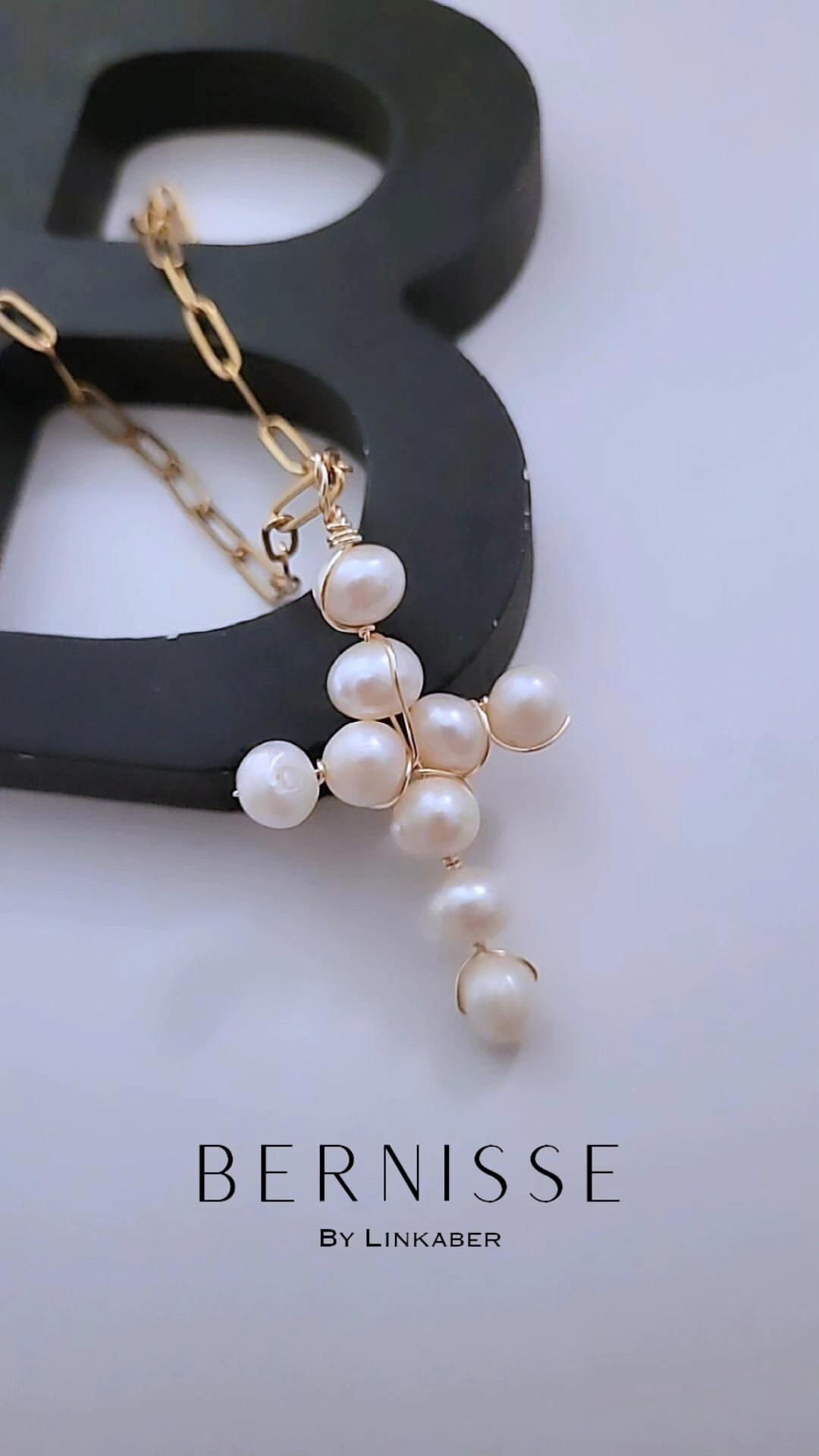 Pearl cross necklace