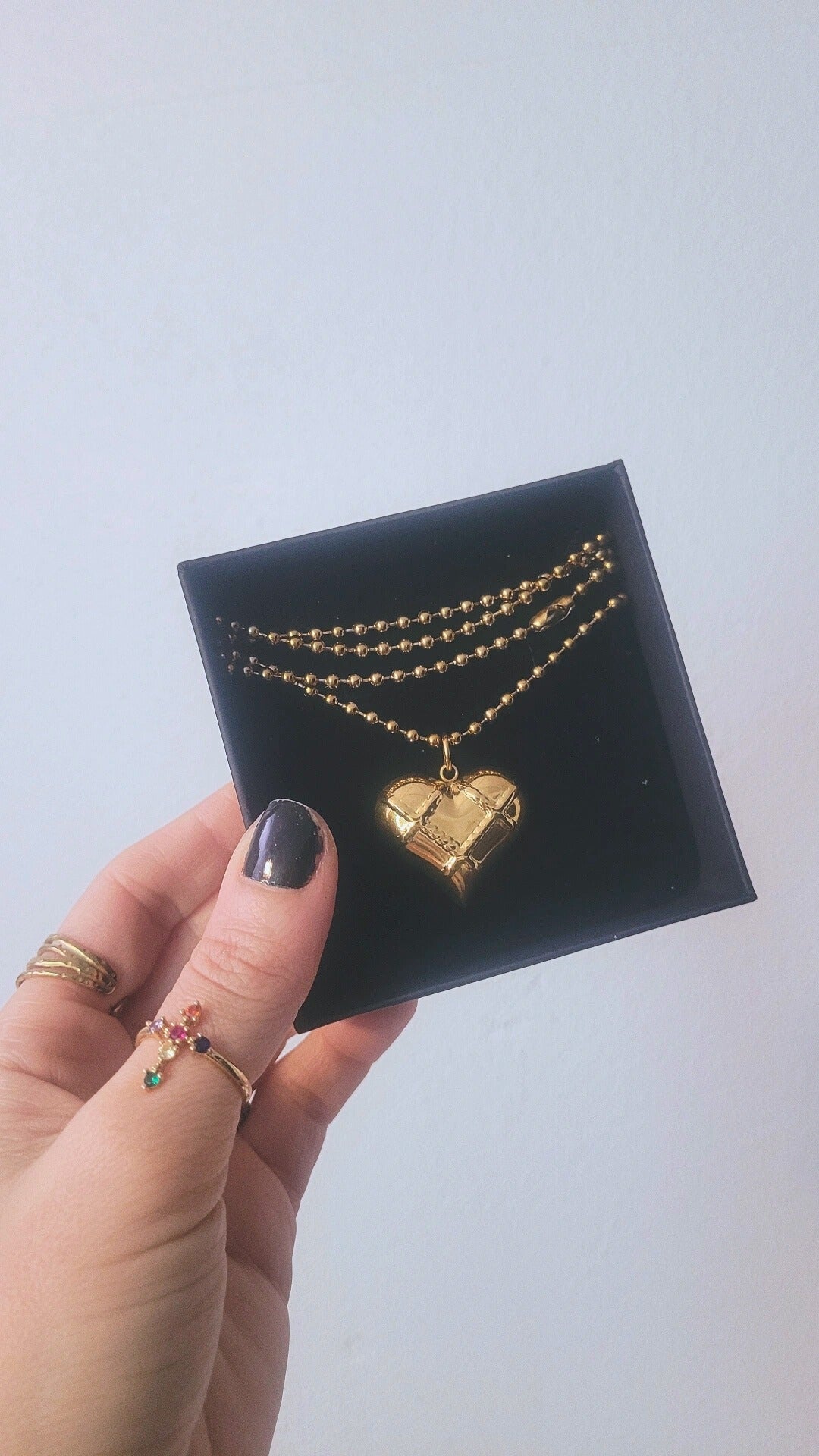 Chunky heart necklace