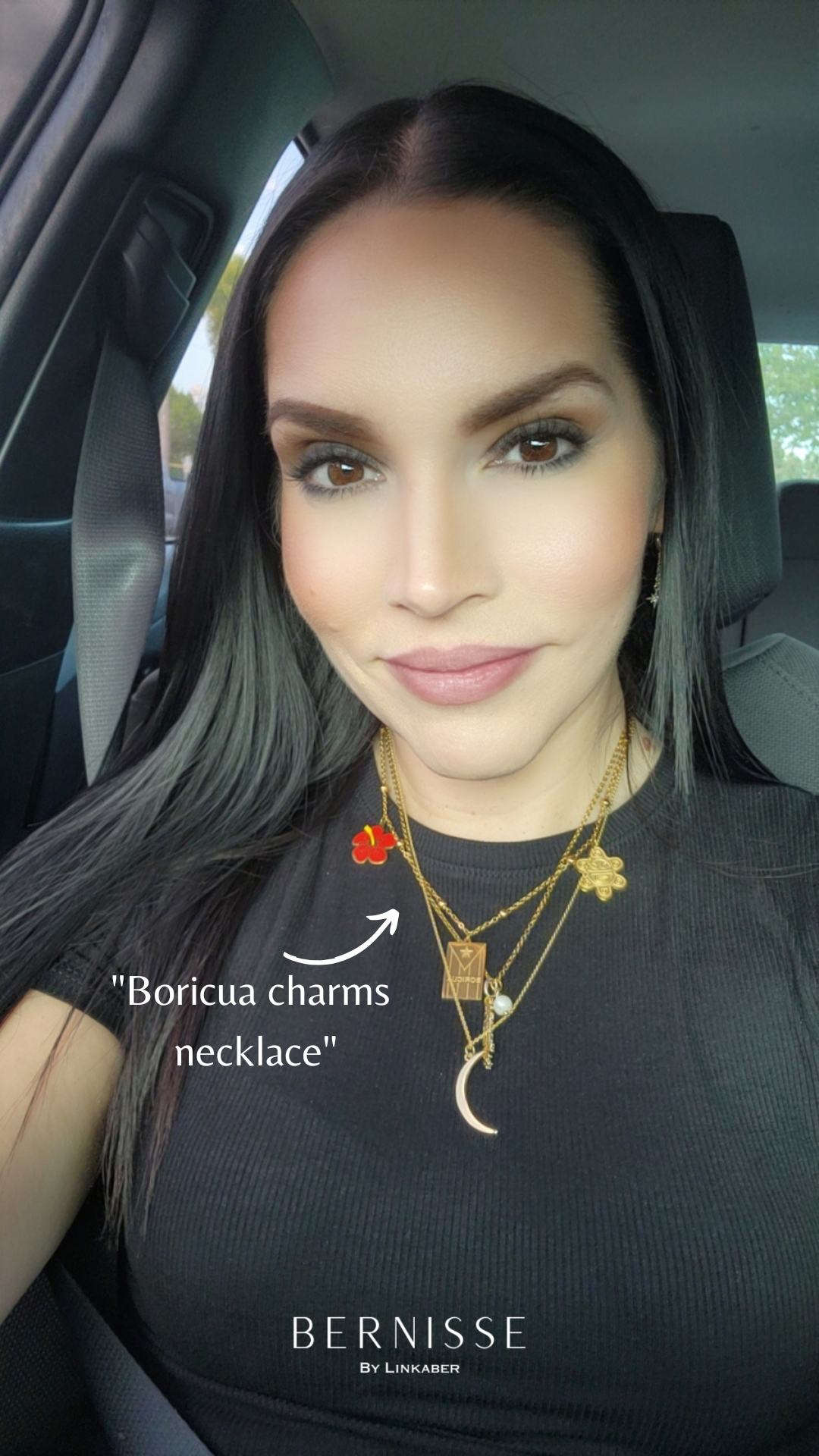 Boricua charms necklace