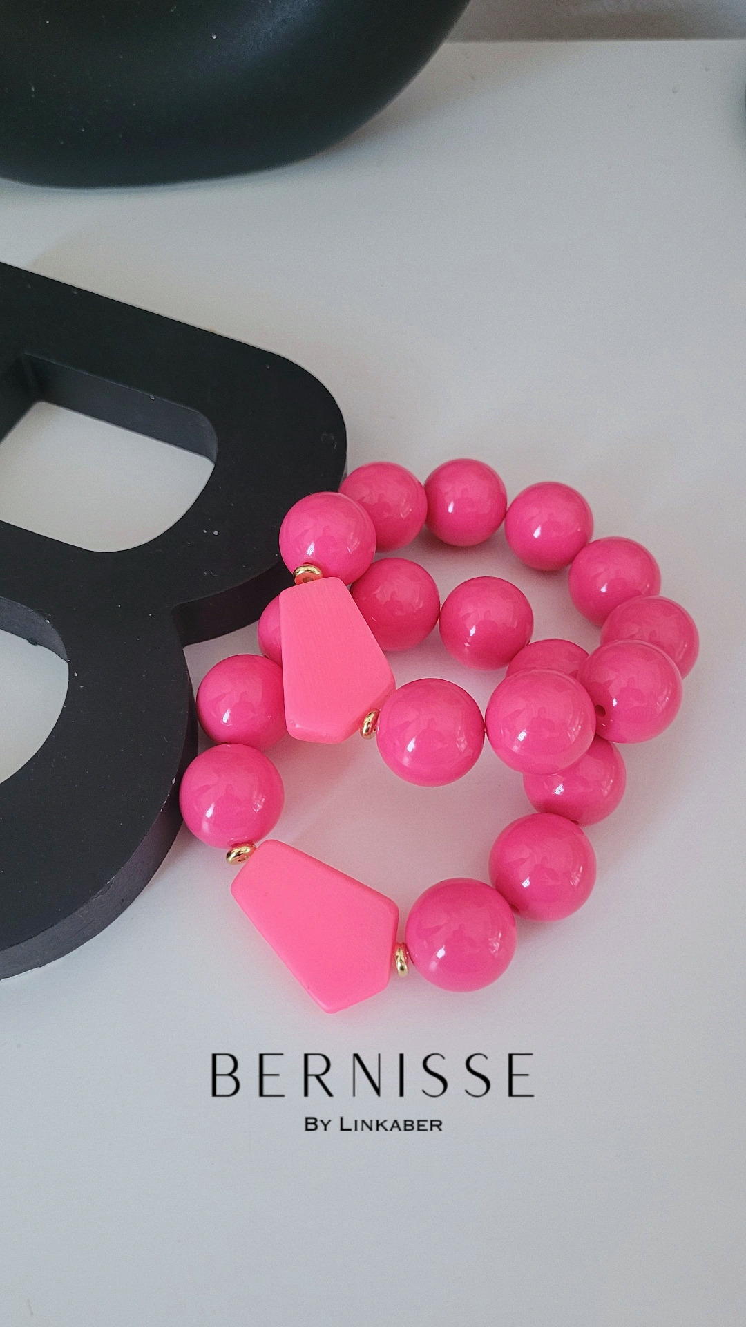 Pink bubble bracelet