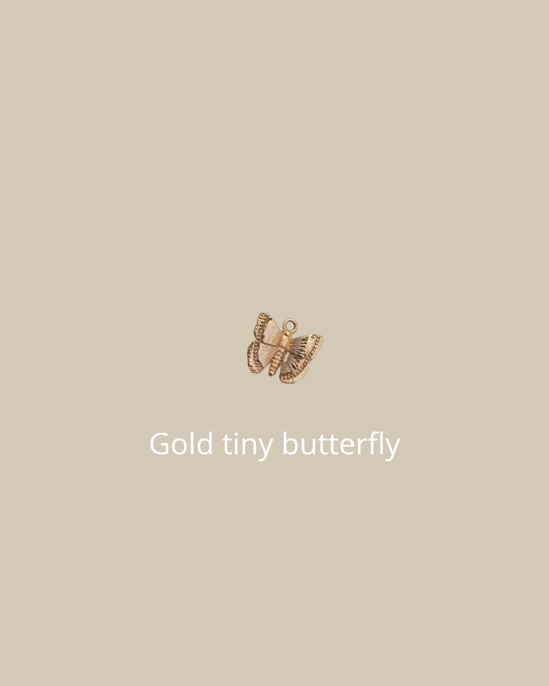 Gold tiny butterfly