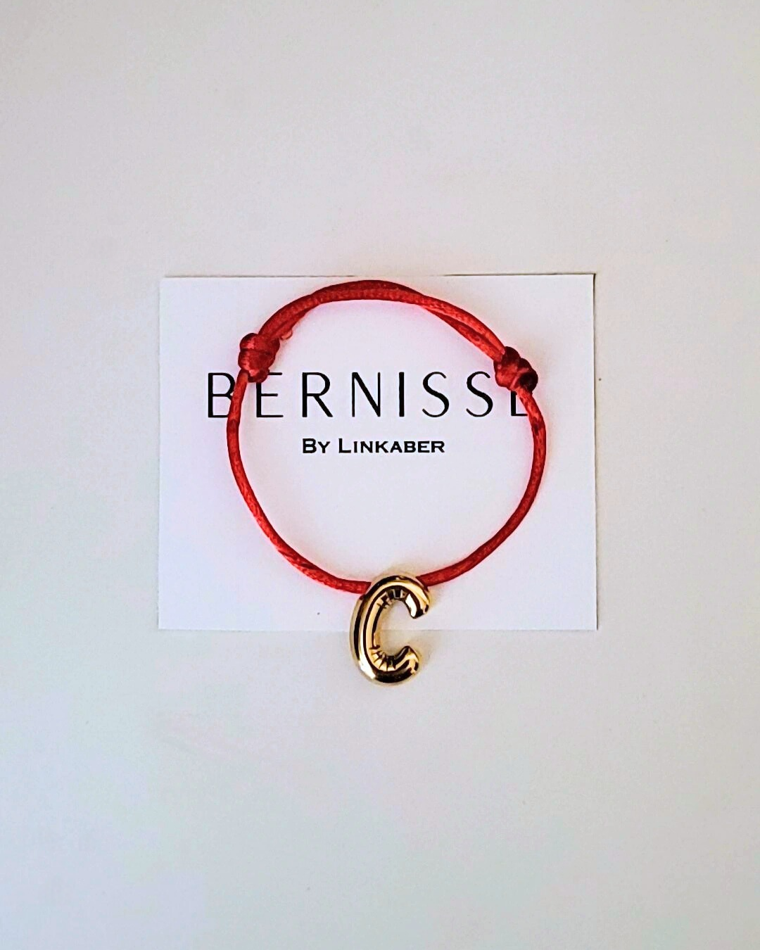 Bubble Initial bracelet