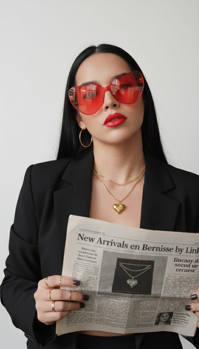 Chunky heart necklace