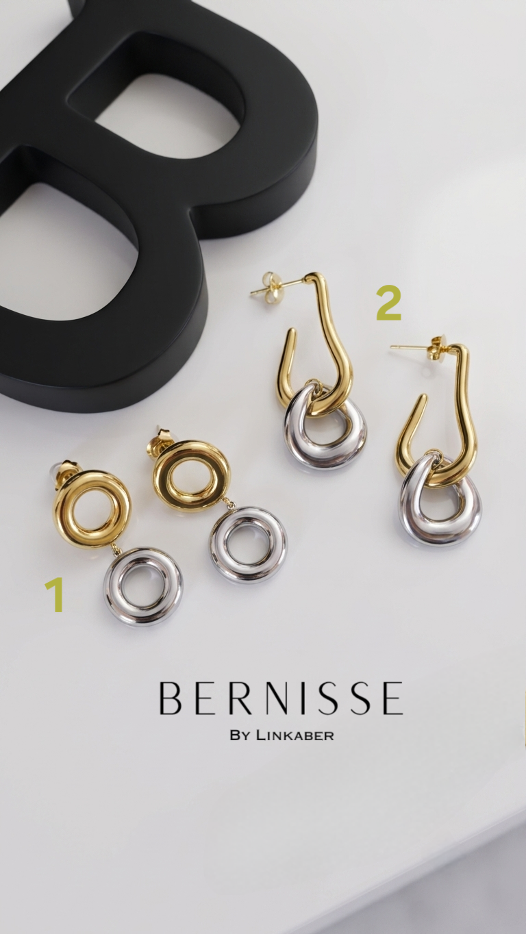 2 tones earrings