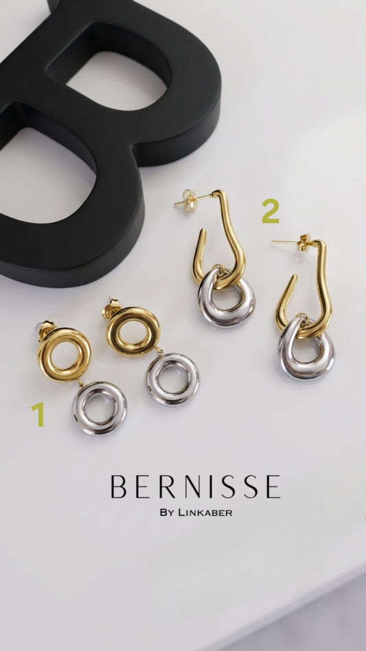 2 tones earrings