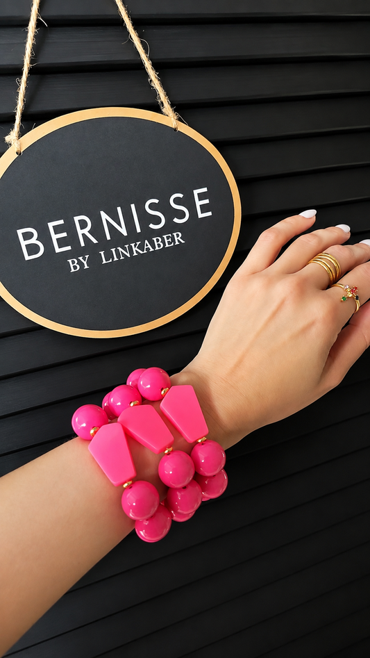 Pink bubble bracelet