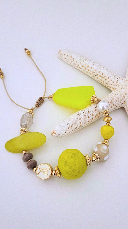 Neon yellow bracelet