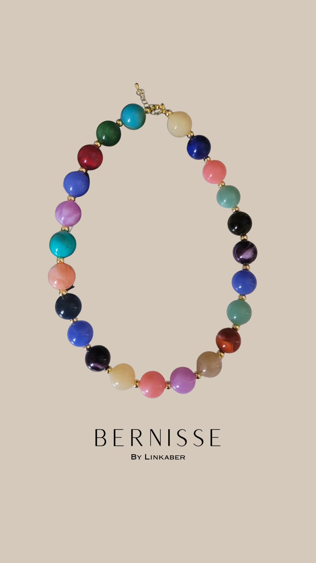 Bubble necklace multicolor